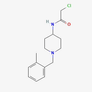 2-Chloro-N-{1-[(2-methylphenyl)methyl]piperidin-4-yl}acetamide