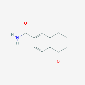 molecular formula C11H11NO2 B1322317 5-Oxo-5,6,7,8-tetrahydronaphthalene-2-carboxamide CAS No. 920304-25-2