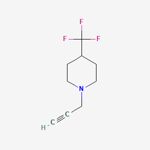 molecular formula C9H12F3N B1322318 1-(2-Propynyl)-4-(trifluoromethyl)piperidine CAS No. 623948-94-7