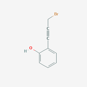 molecular formula C9H7BrO B13223182 2-(3-Bromoprop-1-ynyl)phenol 