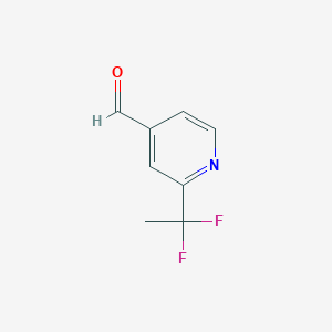 2-(1,1-Difluoroethyl)pyridine-4-carbaldehyde