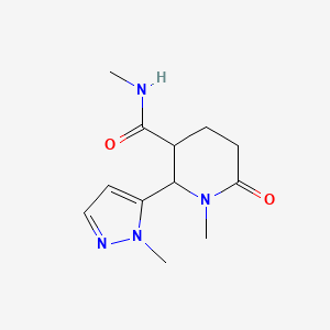 N,1-Dimethyl-2-(1-methyl-1H-pyrazol-5-yl)-6-oxopiperidine-3-carboxamide