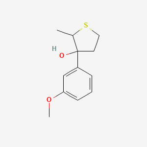 3-(3-Methoxyphenyl)-2-methylthiolan-3-ol