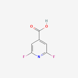 molecular formula C6H3F2NO2 B1322325 2,6-Difluoropyridine-4-carboxylic acid CAS No. 88912-23-6