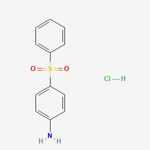 molecular formula C12H12ClNO2S B1322327 4-Benzenesulfonyl-phenylamine hydrochloride CAS No. 1185294-60-3