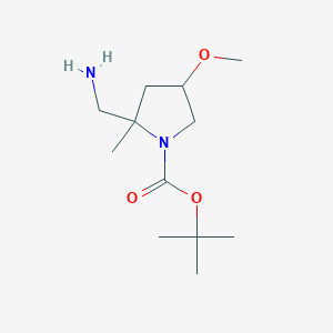 tert-Butyl 2-(aminomethyl)-4-methoxy-2-methylpyrrolidine-1-carboxylate