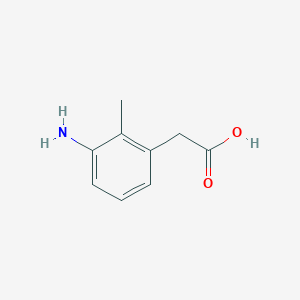 molecular formula C9H11NO2 B1322332 (3-Amino-2-methylphenyl)acetic acid CAS No. 23876-07-5