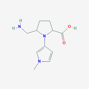 5-(Aminomethyl)-1-(1-methyl-1H-pyrrol-3-yl)pyrrolidine-2-carboxylic acid