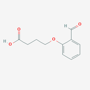 molecular formula C11H12O4 B1322335 4-(2-Formylphenoxy)butanoic acid CAS No. 40359-45-3