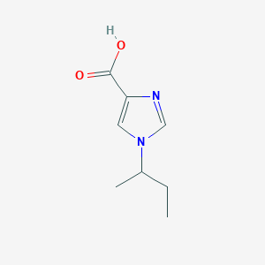 molecular formula C8H12N2O2 B13223369 1-(Butan-2-YL)-1H-imidazole-4-carboxylic acid 