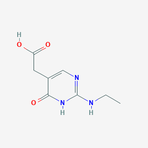 2-[2-(Ethylamino)-6-oxo-1,6-dihydropyrimidin-5-yl]acetic acid