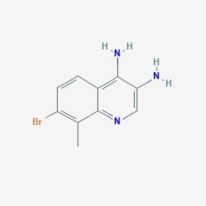 7-Bromo-8-methylquinoline-3,4-diamine