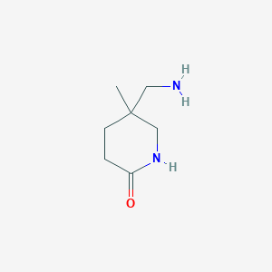 5-(Aminomethyl)-5-methylpiperidin-2-one