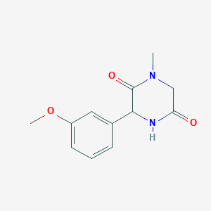 3-(3-Methoxyphenyl)-1-methylpiperazine-2,5-dione