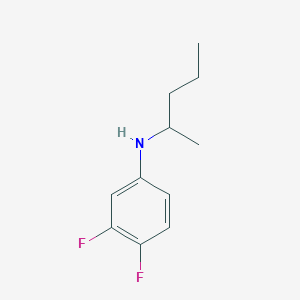 molecular formula C11H15F2N B13223435 3,4-difluoro-N-(pentan-2-yl)aniline 