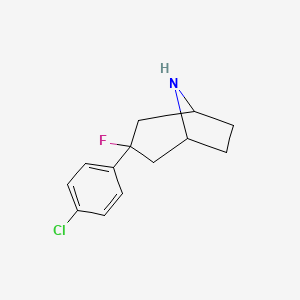 3-(4-Chlorophenyl)-3-fluoro-8-azabicyclo[3.2.1]octane