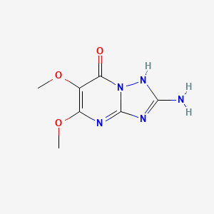 2-Amino-5,6-dimethoxy-4H,7H-[1,2,4]triazolo[1,5-a]pyrimidin-7-one