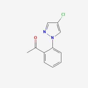 1-[2-(4-Chloro-1H-pyrazol-1-YL)phenyl]ethan-1-one