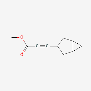 molecular formula C10H12O2 B13223599 Methyl 3-(bicyclo[3.1.0]hexan-3-YL)prop-2-ynoate 