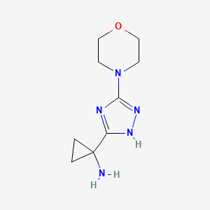 1-[3-(Morpholin-4-yl)-1H-1,2,4-triazol-5-yl]cyclopropan-1-amine