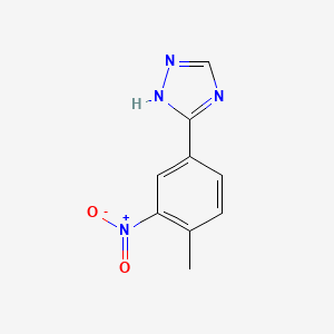 molecular formula C9H8N4O2 B1322364 3-(4-Methyl-3-nitro-phenyl)-1H-[1,2,4]triazole 
