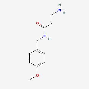 3-Amino-N-[(4-methoxyphenyl)methyl]propanamide