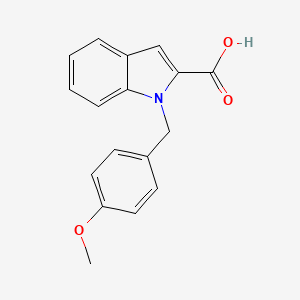 molecular formula C17H15NO3 B1322367 1-(4-Methoxybenzyl)-1H-indole-2-carboxylic acid CAS No. 179526-38-6
