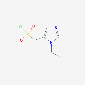 (1-ethyl-1H-imidazol-5-yl)methanesulfonyl chloride