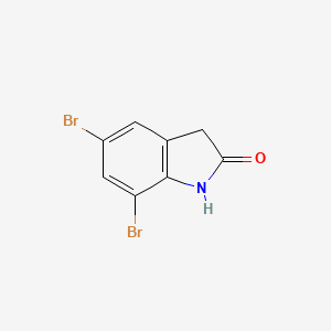 molecular formula C8H5Br2NO B1322370 5,7-二溴-1,3-二氢吲哚-2-酮 CAS No. 23872-19-7