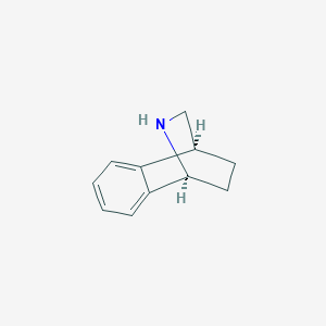 molecular formula C11H13N B13223722 (1S,8S)-9-Azatricyclo[6.2.2.0,2,7]dodeca-2,4,6-triene 