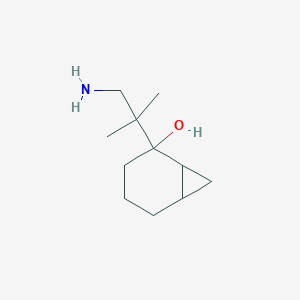 2-(1-Amino-2-methylpropan-2-yl)bicyclo[4.1.0]heptan-2-ol