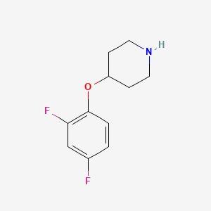 molecular formula C11H13F2NO B1322374 4-(2,4-Difluorophenoxy)piperidine CAS No. 367501-08-4