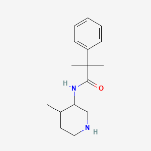 2-methyl-N-(4-methylpiperidin-3-yl)-2-phenylpropanamide