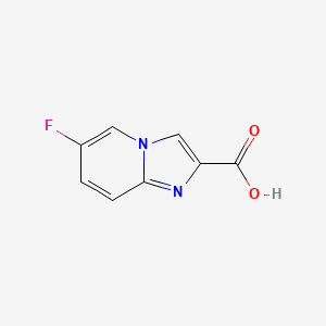 molecular formula C8H5FN2O2 B1322376 6-氟咪唑[1,2-a]吡啶-2-羧酸 CAS No. 367500-94-5