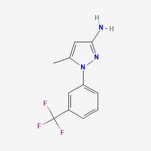 5-methyl-1-[3-(trifluoromethyl)phenyl]-1H-pyrazol-3-amine