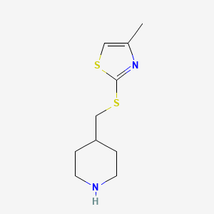 4-{[(4-Methyl-1,3-thiazol-2-yl)sulfanyl]methyl}piperidine