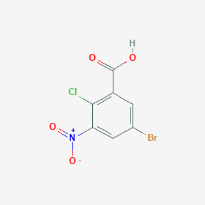 molecular formula C7H3BrClNO4 B1322381 5-Bromo-2-chloro-3-nitrobenzoic acid CAS No. 60541-88-0