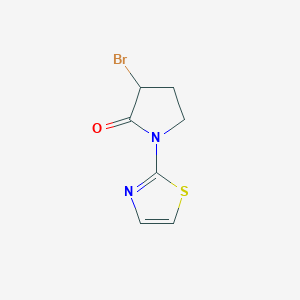 molecular formula C7H7BrN2OS B1322383 3-Bromo-1-(1,3-thiazol-2-yl)pyrrolidin-2-one CAS No. 178946-31-1
