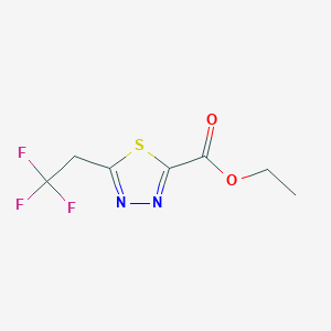 Ethyl 5-(2,2,2-trifluoroethyl)-1,3,4-thiadiazole-2-carboxylate