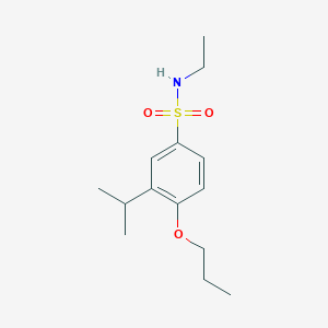 N-Ethyl-3-(propan-2-yl)-4-propoxybenzene-1-sulfonamide