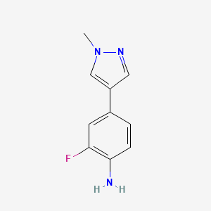 2-fluoro-4-(1-methyl-1H-pyrazol-4-yl)aniline