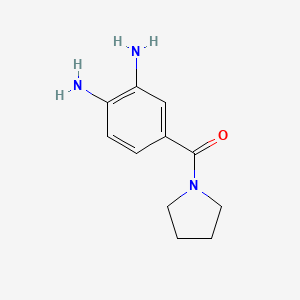 molecular formula C11H15N3O B1322389 (3,4-diaMinophenyl)(pyrrolidin-1-yl)Methanone CAS No. 618440-29-2