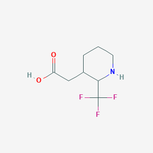 2-[2-(Trifluoromethyl)piperidin-3-YL]acetic acid