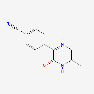 4-(5-Methyl-3-oxo-3,4-dihydropyrazin-2-yl)benzonitrile