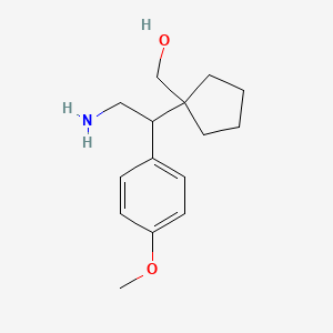 {1-[2-Amino-1-(4-methoxyphenyl)ethyl]cyclopentyl}methanol