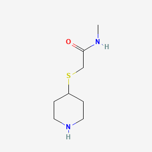 N-methyl-2-(piperidin-4-ylsulfanyl)acetamide