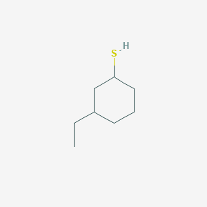 molecular formula C8H16S B13223976 3-Ethylcyclohexane-1-thiol 