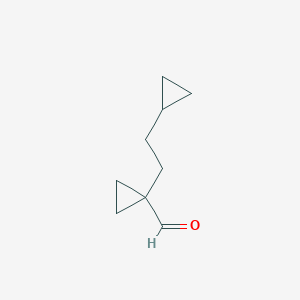 1-(2-Cyclopropylethyl)cyclopropane-1-carbaldehyde