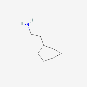 molecular formula C8H15N B13224017 2-{Bicyclo[3.1.0]hexan-2-yl}ethan-1-amine 