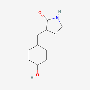 3-[(4-Hydroxycyclohexyl)methyl]pyrrolidin-2-one